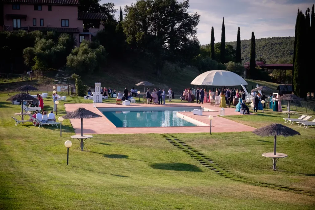 Antipasto a bordo piscina